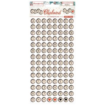 Stamperia Adhesive Chipboard 6"X12" Romantic Christmas