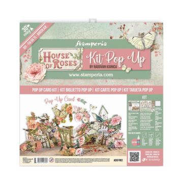 Stamperia Pop-Up Card Kit House Of Roses