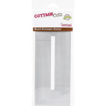CottageCutz Slimline Dies Nested Rectangles 8.5" To .5"