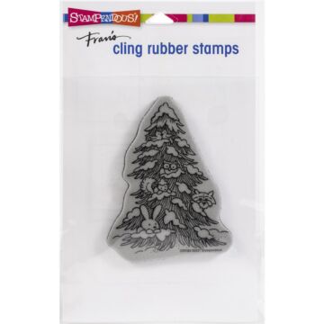 Stampendous Cling Stamp Forest Christmas