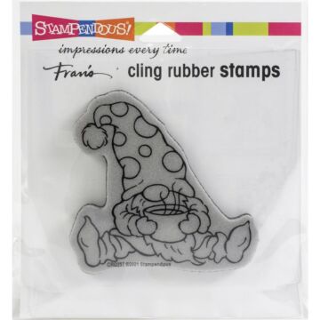 Stampendous Cling Stamp Cocoa Gnome