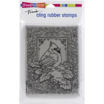 Stampendous Cling Stamp Cardinal Frame