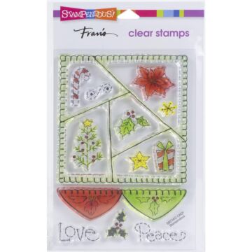 Stampendous Perfectly Clear Stamps Peace Quilt