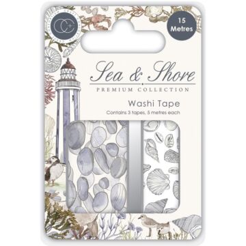 Craft Consortium Washi Tape 3/Pkg Sea & Shore