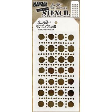Stampers Anonymous Tim Holtz Layering Stencil, Dotted Line