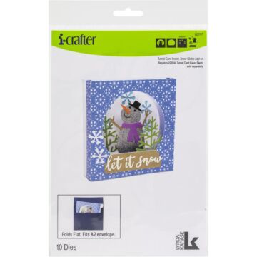 i-crafter Dies Tunnel Card Insert, Snow Globe Add-On