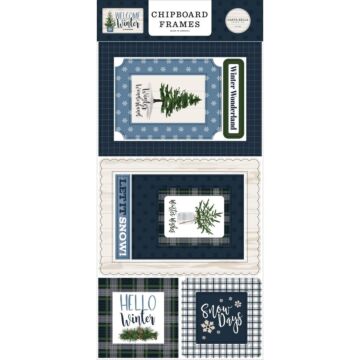 Carta Bella Welcome Winter Chipboard 6"X13" Frames