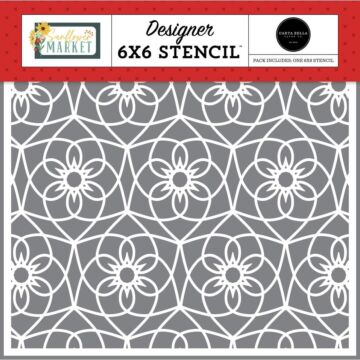 Carta Bella Stencil 6"X6" Sweet Sunflowers