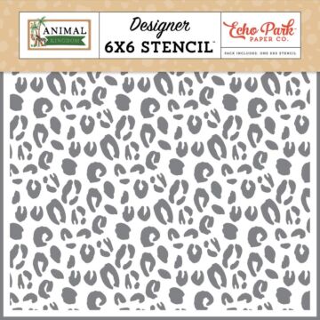 Echo Park Stencil 6"X6" Animal Kingdom - Cheetah
