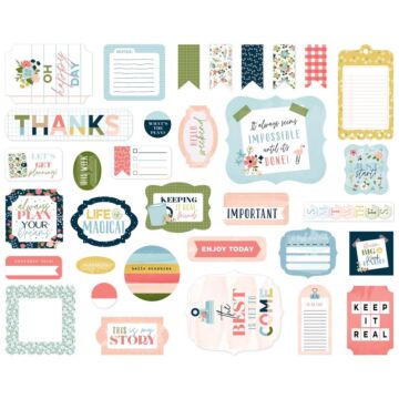 Echo Park Cardstock Ephemera 33/Pkg Icons, Day In The Life