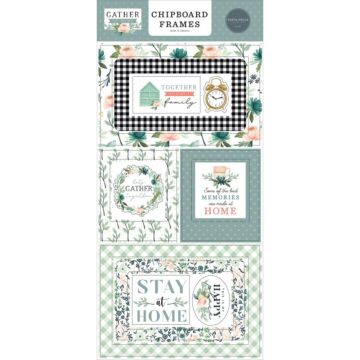 Carta Bella Gather At Home Chipboard 6"X13" Frames