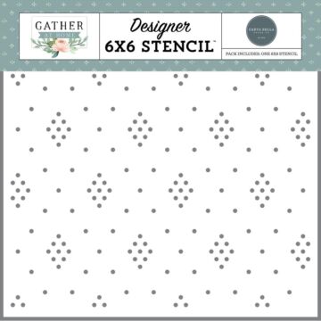 Carta Bella Stencil 6"X6" Dotted Diamonds