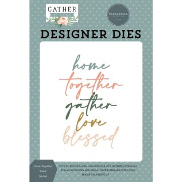 Carte Bella Dies Home Together Word
