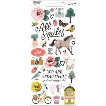 Maggie Holmes Market Square Cardstock Stickers 6"X12" 129/Pk