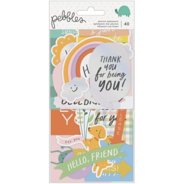 Kid At Heart Cardstock Die-Cuts 40/Pkg Phrase W/Foil Accents