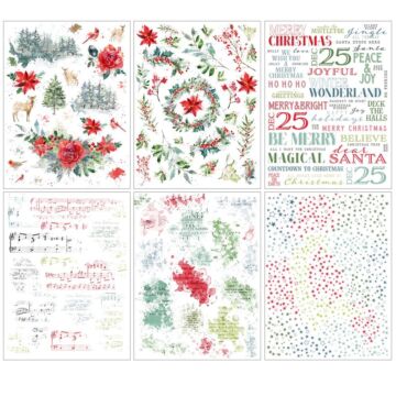 Peace & Joy Rub-Ons 6"X8" 6/Sheets