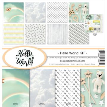 Reminisce Collection Kit 12"X12" Hello World