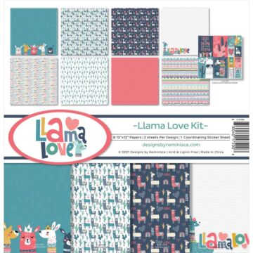Reminisce Collection Kit 12"X12" Llama Love