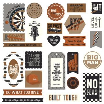 Photo Play Grease Monkey Ephemera Cardstock Die-Cuts