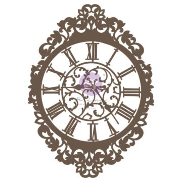 Prima Marketing Laser Cut Chipboard Time Is Now, 1/Pkg
