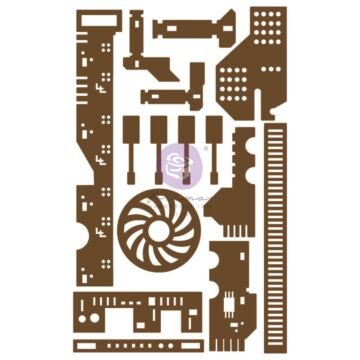Prima Marketing Laser Cut Chipboard All The Parts, 15/Pkg