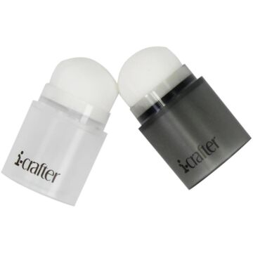 i-crafter i-Brush Blender Brushes 2/Pkg Black/Clear