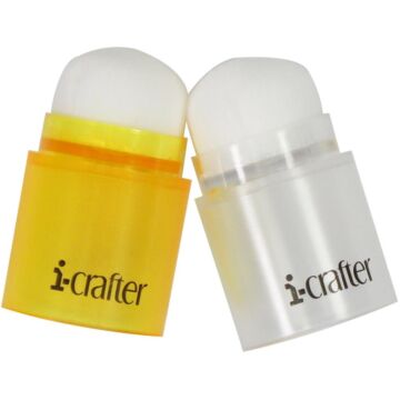 i-crafter i-Brush Blender Brushes 2/Pkg Yellow/Clear