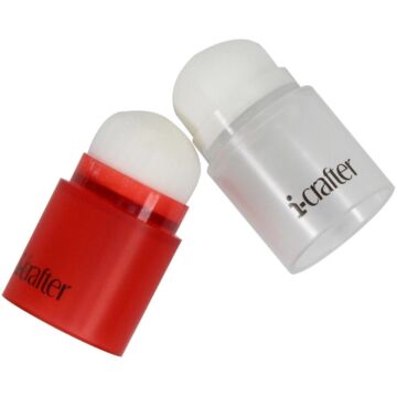 i-crafter i-Brush Blender Brushes 2/Pkg Red/Clear