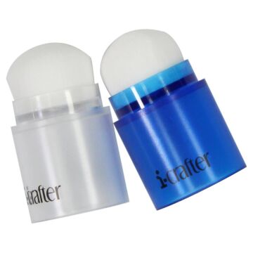 i-crafter i-Brush Blender Brushes 2/Pkg Blue/Clear