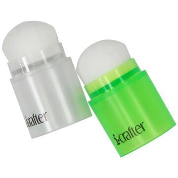 i-crafter i-Brush Blender Brushes 2/Pkg Green/Clear
