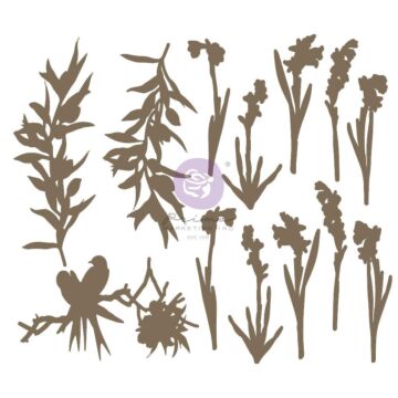 Sharon Viv Chipboard Die-Cuts Bloom, 13/Pkg