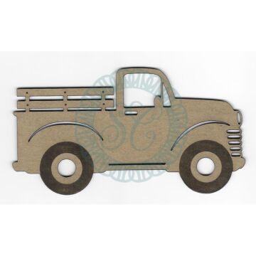 Scrapaholics Laser Cut Chipboard 2mm Thick Vintage Truck, 5"X2.5"