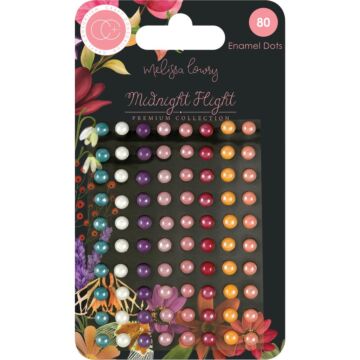 Craft Consortium Adhesive Enamel Dots 80/Pkg Midnight Flight