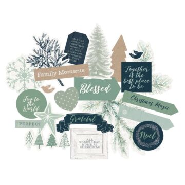 Kaisercraft Collectables Cardstock Die-Cuts Mint & Mistletoe