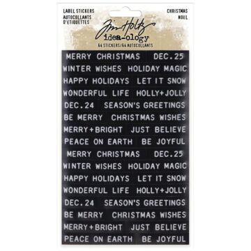 Idea-Ology Sentiments Label Stickers 64/Pkg Christmas
