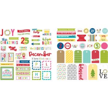 Bella Blvd Cardstock Ephemera Words, Let Us Adore Him