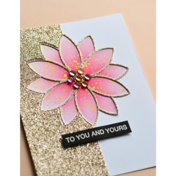 Memory Box Die & Stencil Contempo Poinsettia
