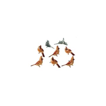 Eyelet Outlet Shape Brads 12/Pkg Female Cardinal