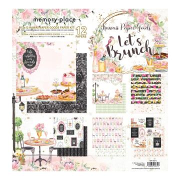 Memory Place Kawaii Paper Goods Collection Pack 12"X12" Let's Brunch