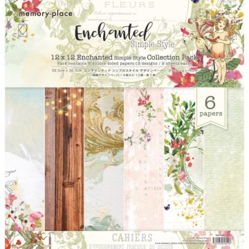 Memory Place Double-Sided Paper Pack 12"X12" 6/Pkg Simple Style Enchanted