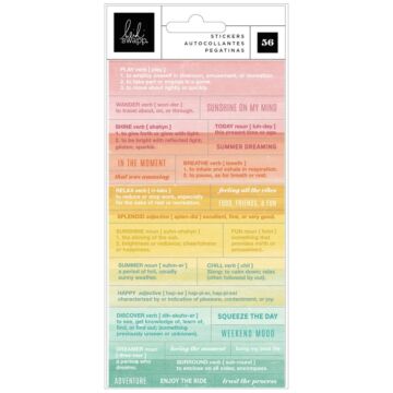 Heidi Swapp Sun Chaser Definition Stickers 56/Pkg