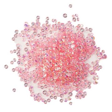 Buttons Galore Crystalz Clear Flat Back Gems Grapefruit