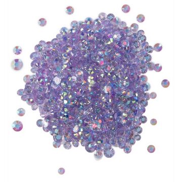 Buttons Galore Crystalz Clear Flat Back Gems Grape