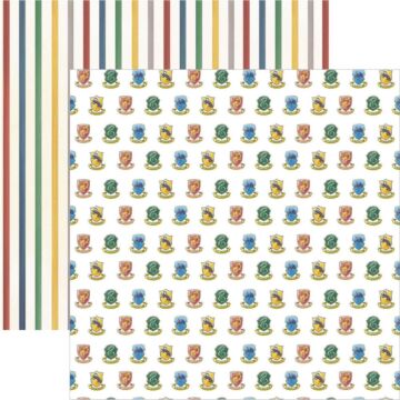 Paper House Harry Potter Double-Sided Cardstock 12"X12" Harry Potter Watercolor House Crests