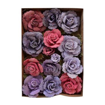 Nicole Crafts Little Birdie Bonita Paper Flowers 20/Pkg Birds And Berries