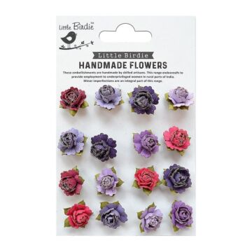 Little Birdie Clarissa Paper Bouquet 16/Pkg-Birds And Berries