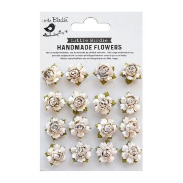 Little Birdie Clarissa Paper Bouquet 16/Pkg-Shabby Chic