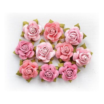Nicole Crafts Little Birdie Deborah Paper Flowers 10/Pkg Celebrate Life