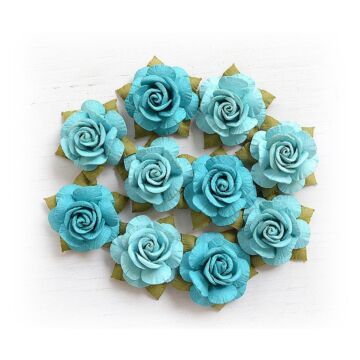 Nicole Crafts Little Birdie Deborah Paper Flowers 10/Pkg Song of the Sea