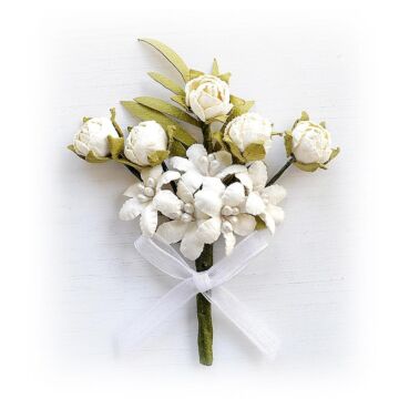 Little Birdie Dillan Paper Bouquet 1/Pkg-Shabby Chic